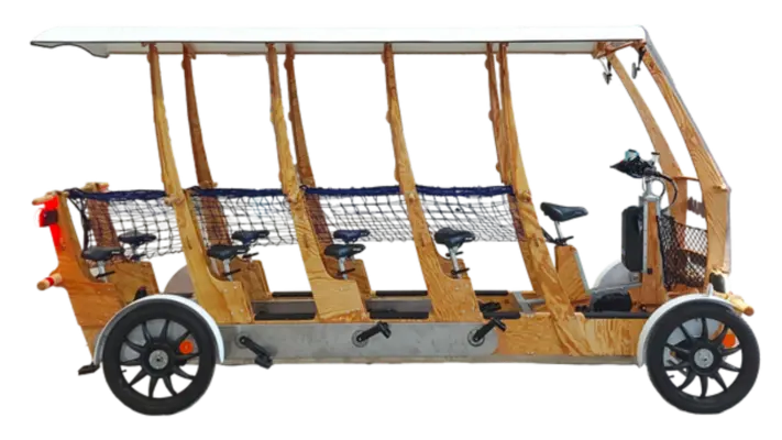 Vélo bus woodybus, surnommé S'Cool Bus